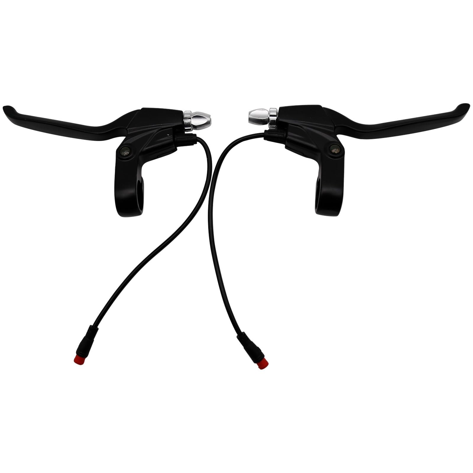 108PDD Ebike Brake Lever Set 2 Pin Male Levers, Left and Right Black