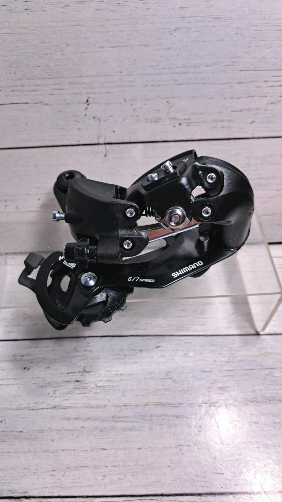 Shimano Tourney TY300 6/7-Speed Rear Derailleur with Dropout Claw Hanger