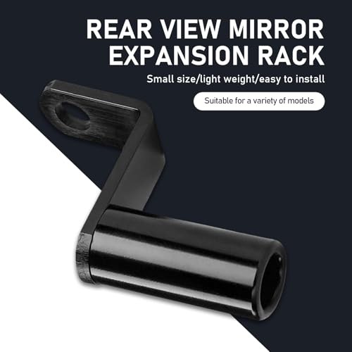 Motorcycle Conversion Bracket, Rearview Mirror Extension Rod 1 PC Black