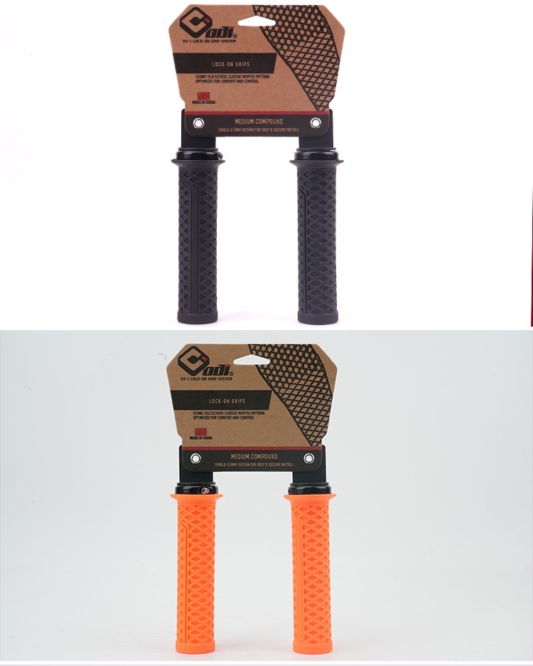 ODI Vans V2.1 Lock On Flanged Grips MTB Bike Black Red Blue Gum Graphite Purple