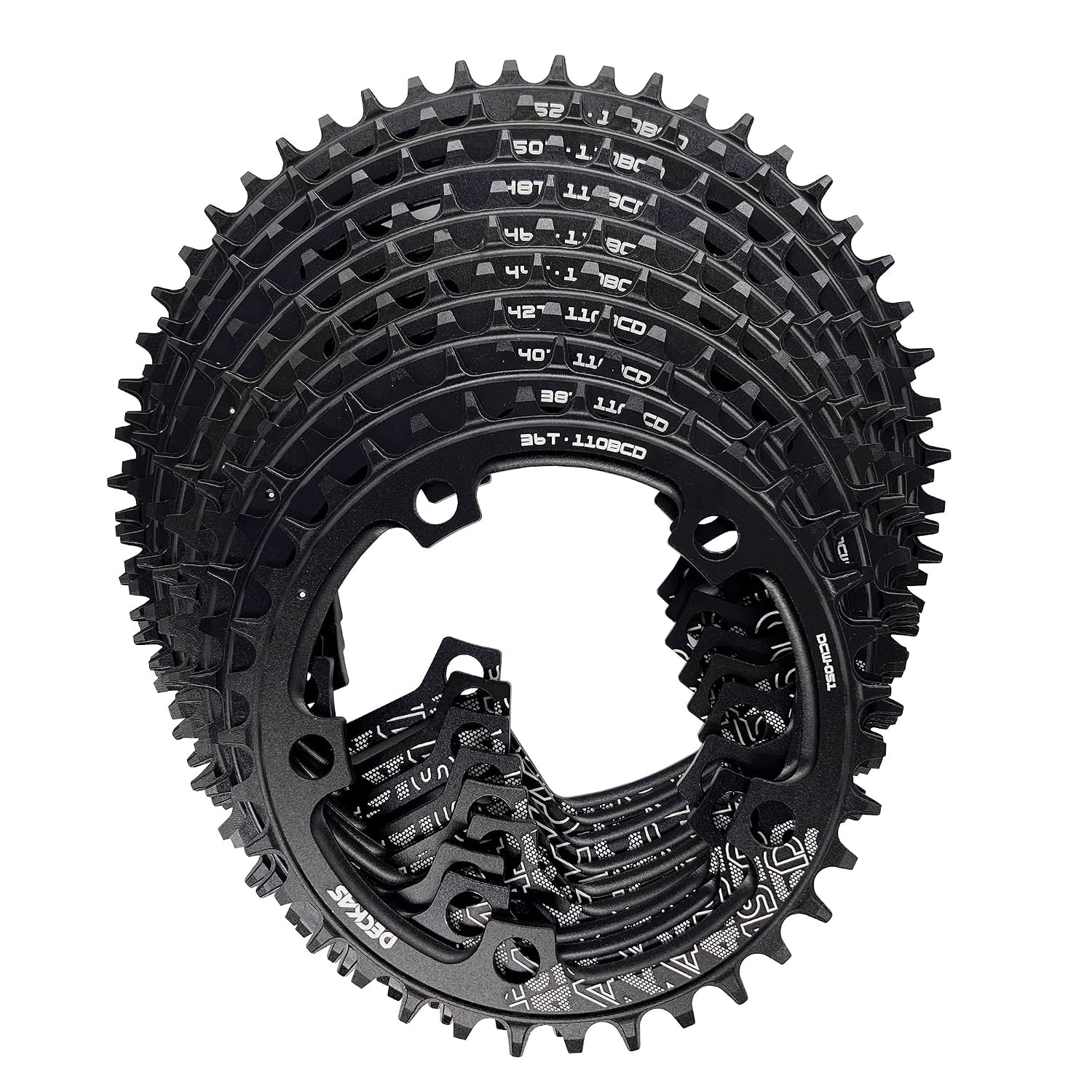 110 BCD Narrow Wide Chainring 50T Round Chainring 36-52T BCD Chainring Set