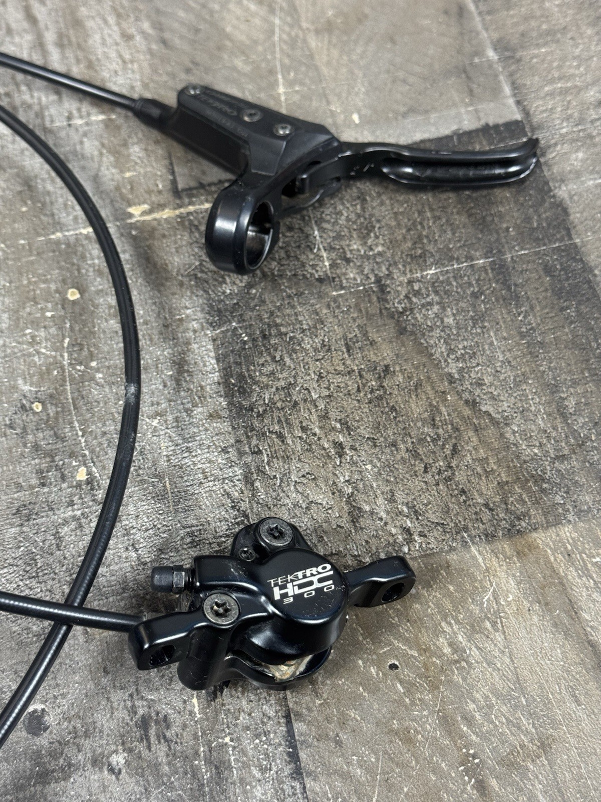 Trek Tekpro HDC 300 Rear Brake Mechanism And Brake Lever Used
