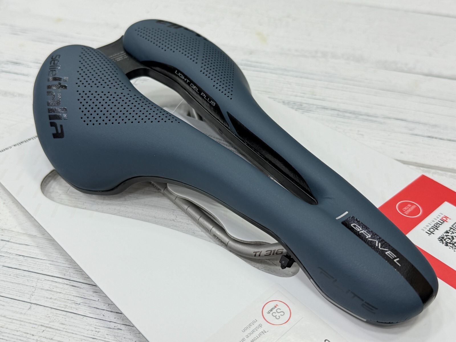 Selle Italia Flite Boost Gravel S3 TI316 Superflow Saddle (Blue Granite)