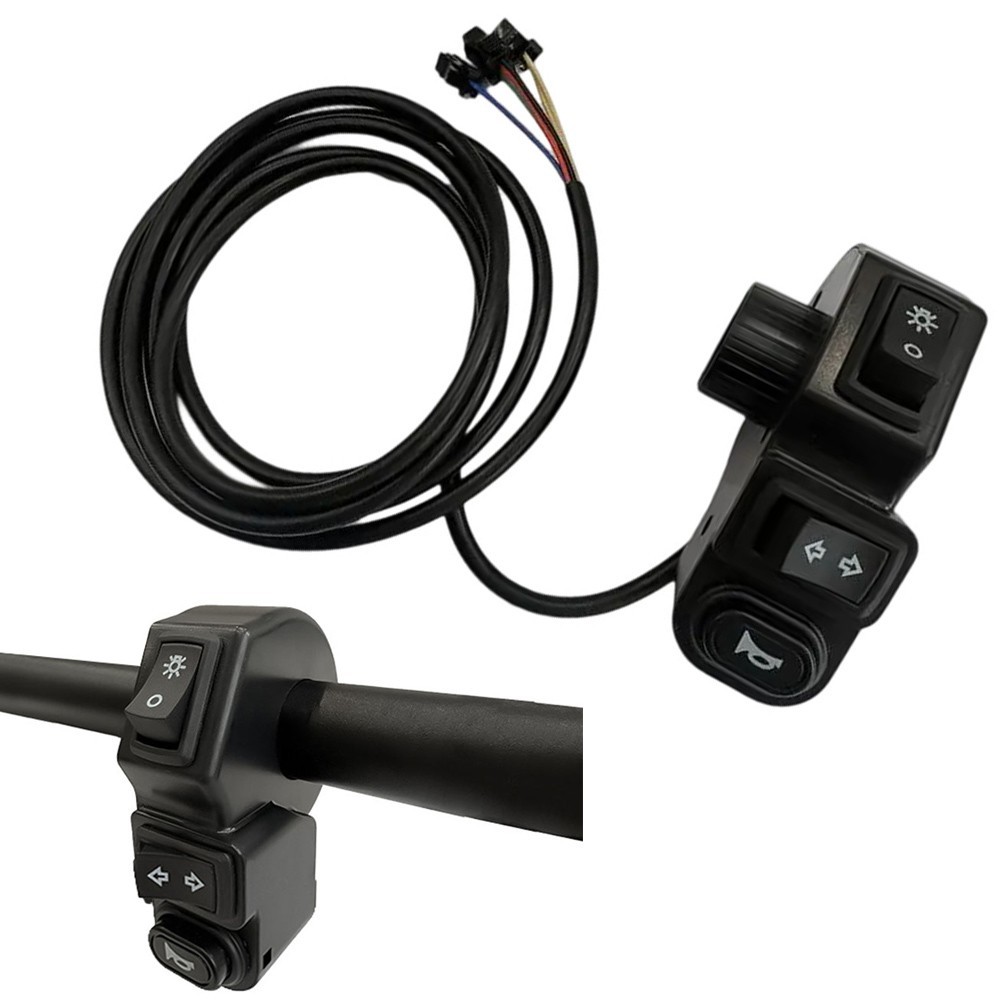 Ebikes Light Control Button with Turn Signal and For horn Functionality
