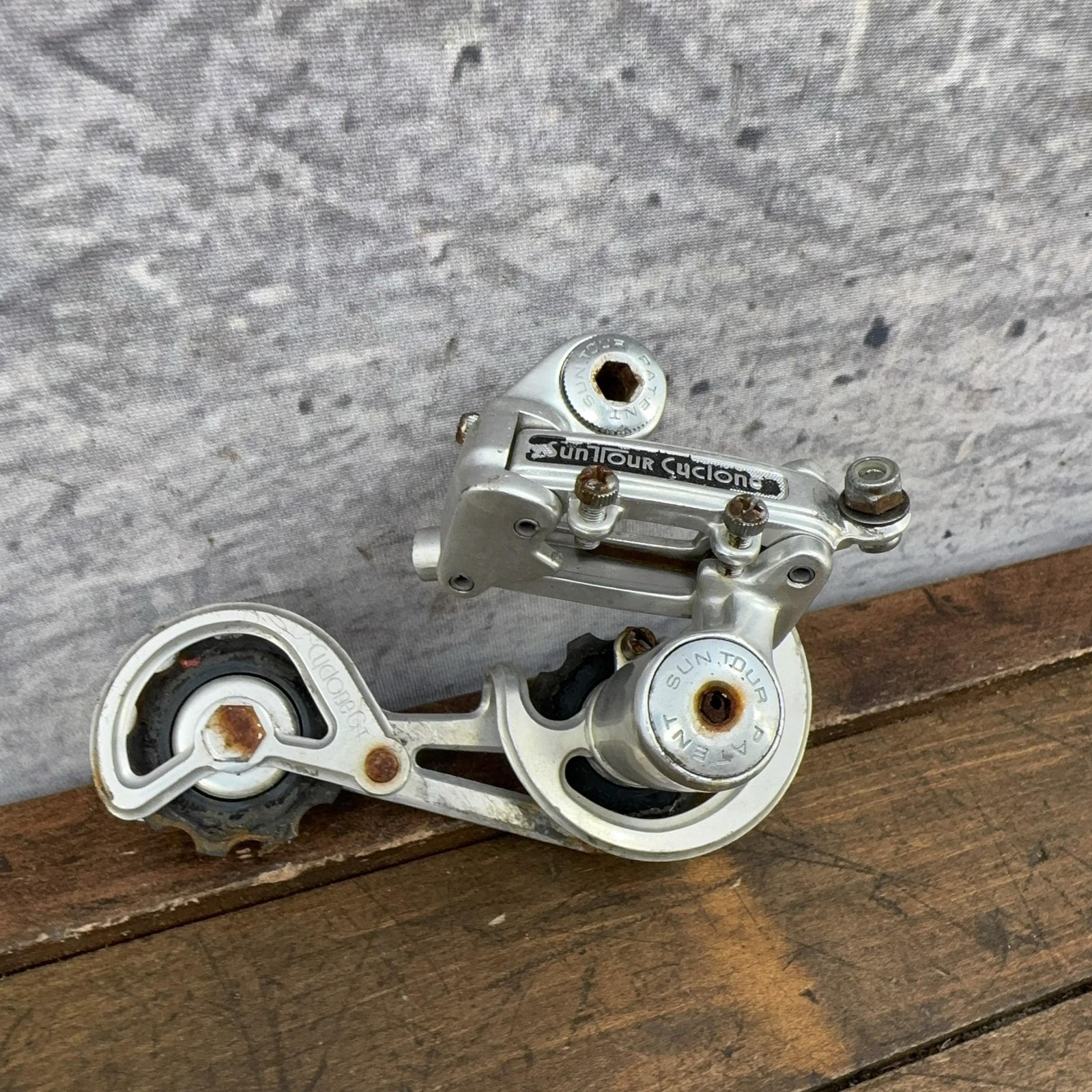 Vintage SunTour Cyclone Rear Derailleur Long Cage Parts Japan Road Bike 70s