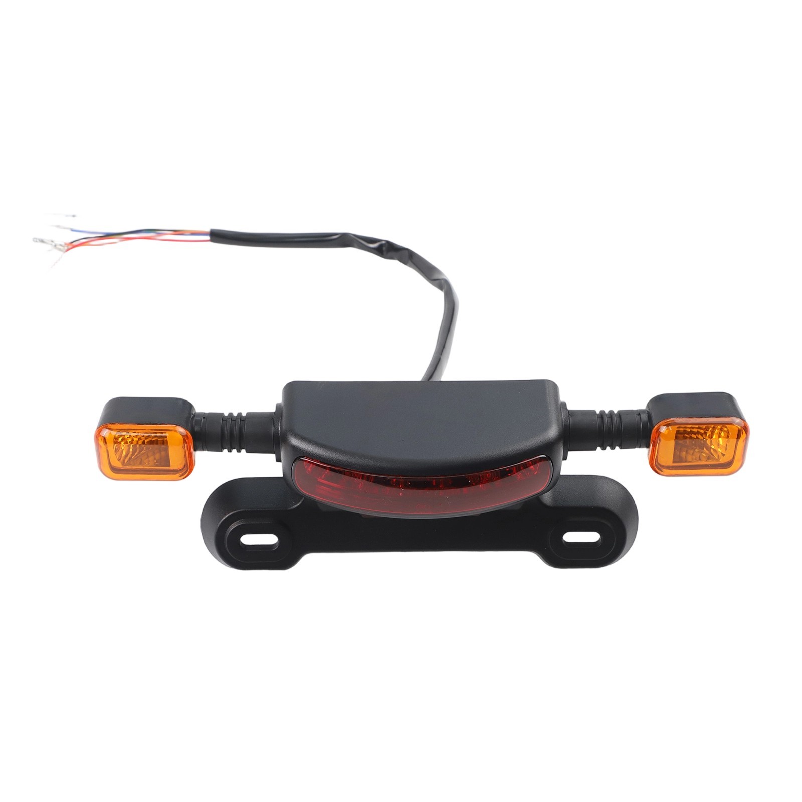 Electric Bicycle Taillight Assembly in Black and Yellow with 12V Support