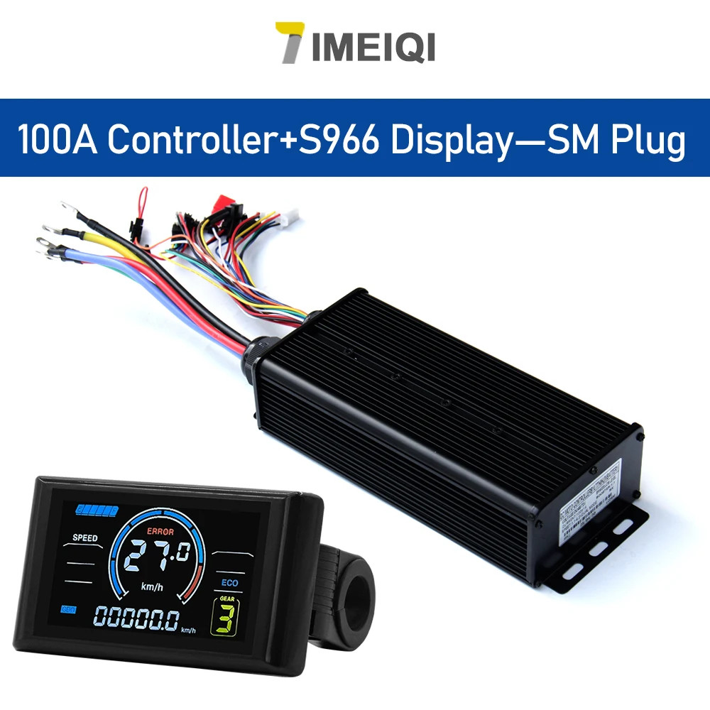 E-bike Sine Wave Controller 100A Three-Mode 48V 72V with UKC1 LCD Color Display