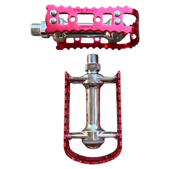 Mks BM-7 BMX Pedals MKS BM-7 9/16 Red