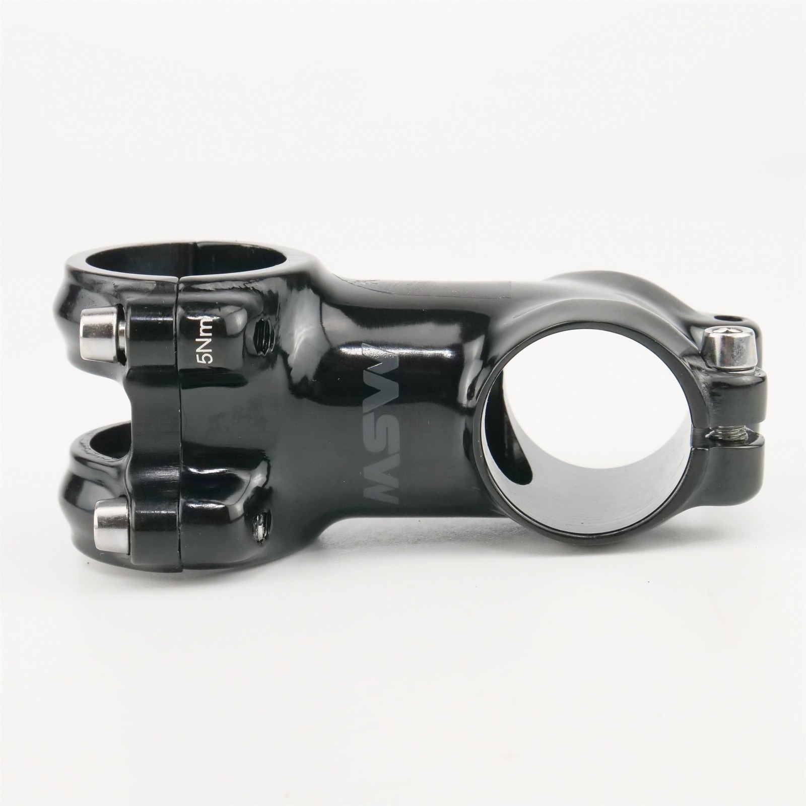 MSW Stem 60mm 7° 31.8 Black 1-1/8″ Threadless 113g Aluminum