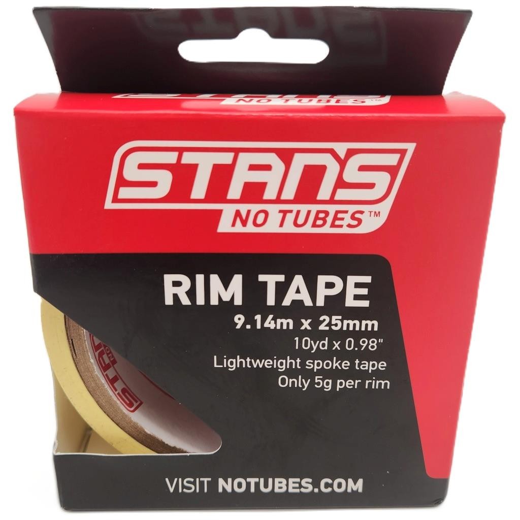 Stan’s NoTubes Yellow Tubeless Bicycle Wheel Rim Tape 25mm x 10 Yard Roll
