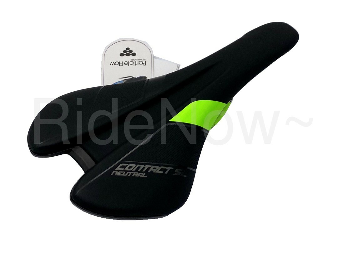 NEW Giantt Contact SL Neutral Bike Saddle 273 x 137 mm 220g Black/Green