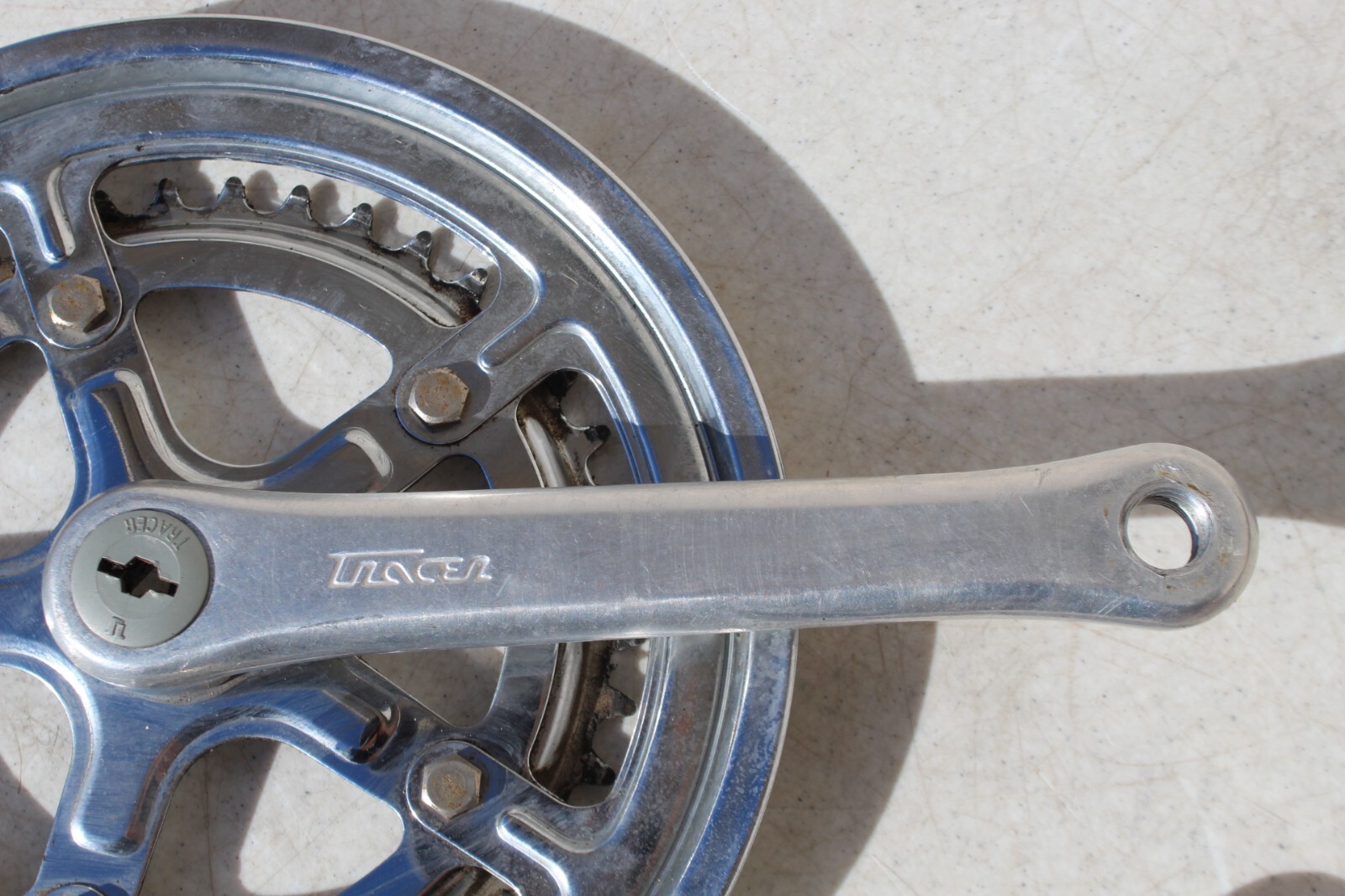 VTG Tracer Square Taper Double Crankset 170mm 52/40t Alloy Road