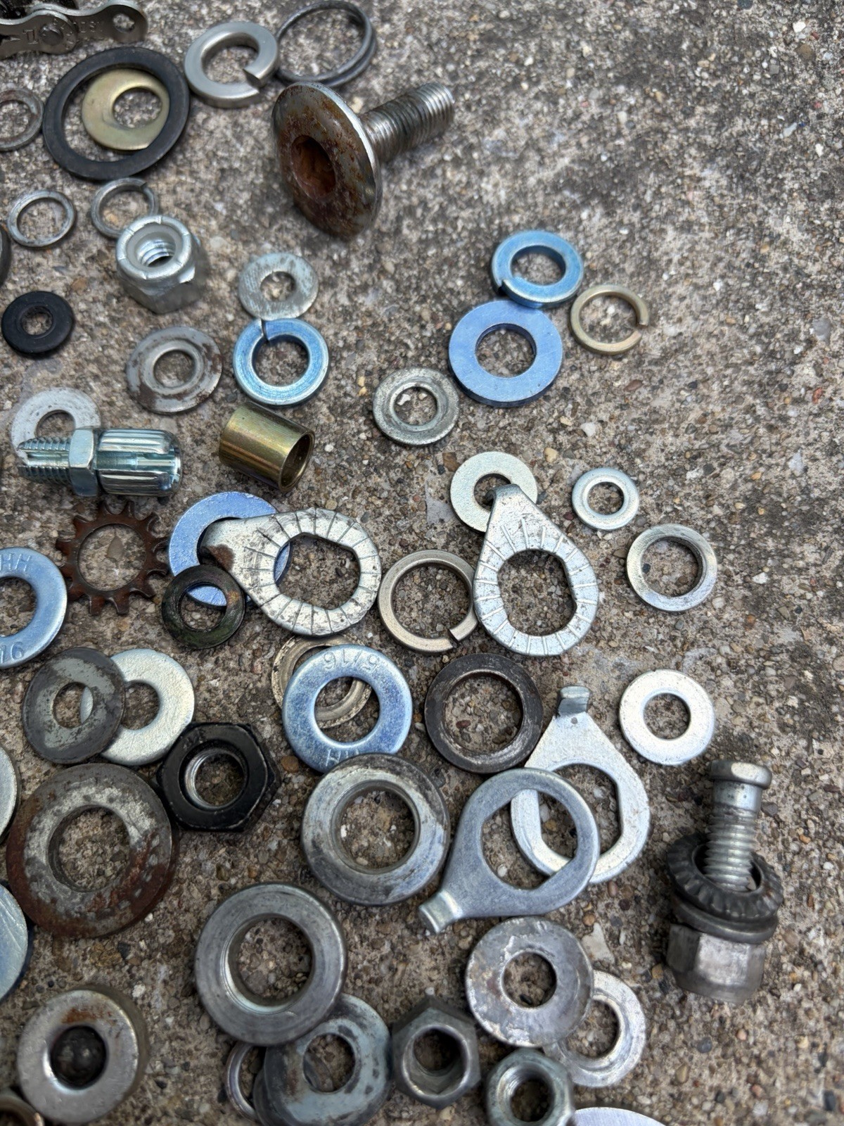 BMX Bike Bicycle Washers Bottom Bracket Lot Brake Stem Old School Bolts