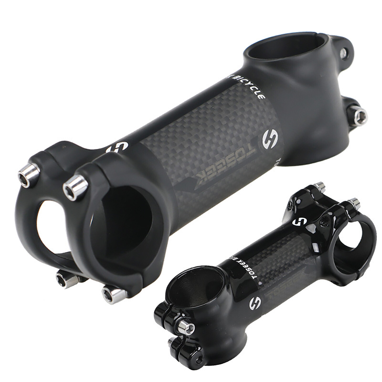 Carbon Fiber Bicycle Stem MTB Cycling Aluminum Road Bike Handlebar Stem 6°/17°
