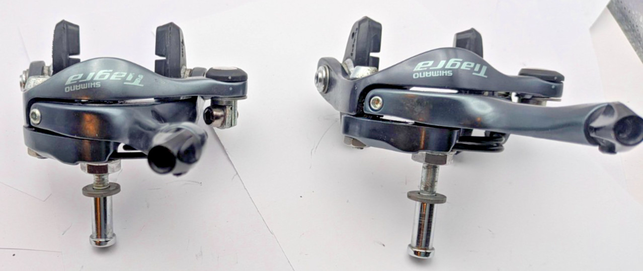 SHIMANO TIAGRA BRAKE SET Front & Rear Calipers Rim Brakes GRAY BR-4700 RECESSED