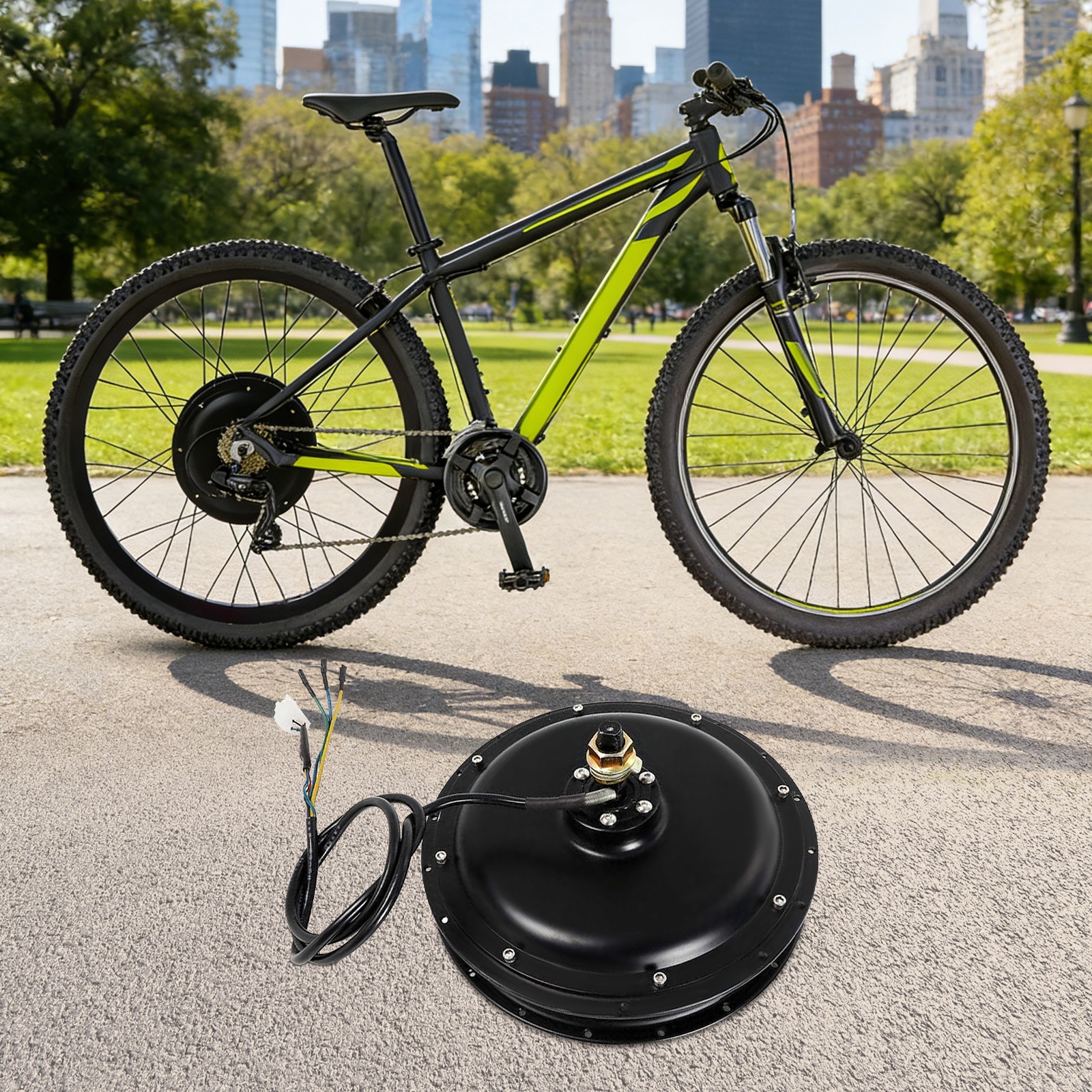 1500W E-Bike Conversion Kit 48V Fat Ebike Hub Motor Hub Rear Wheel Motor 55N.m~