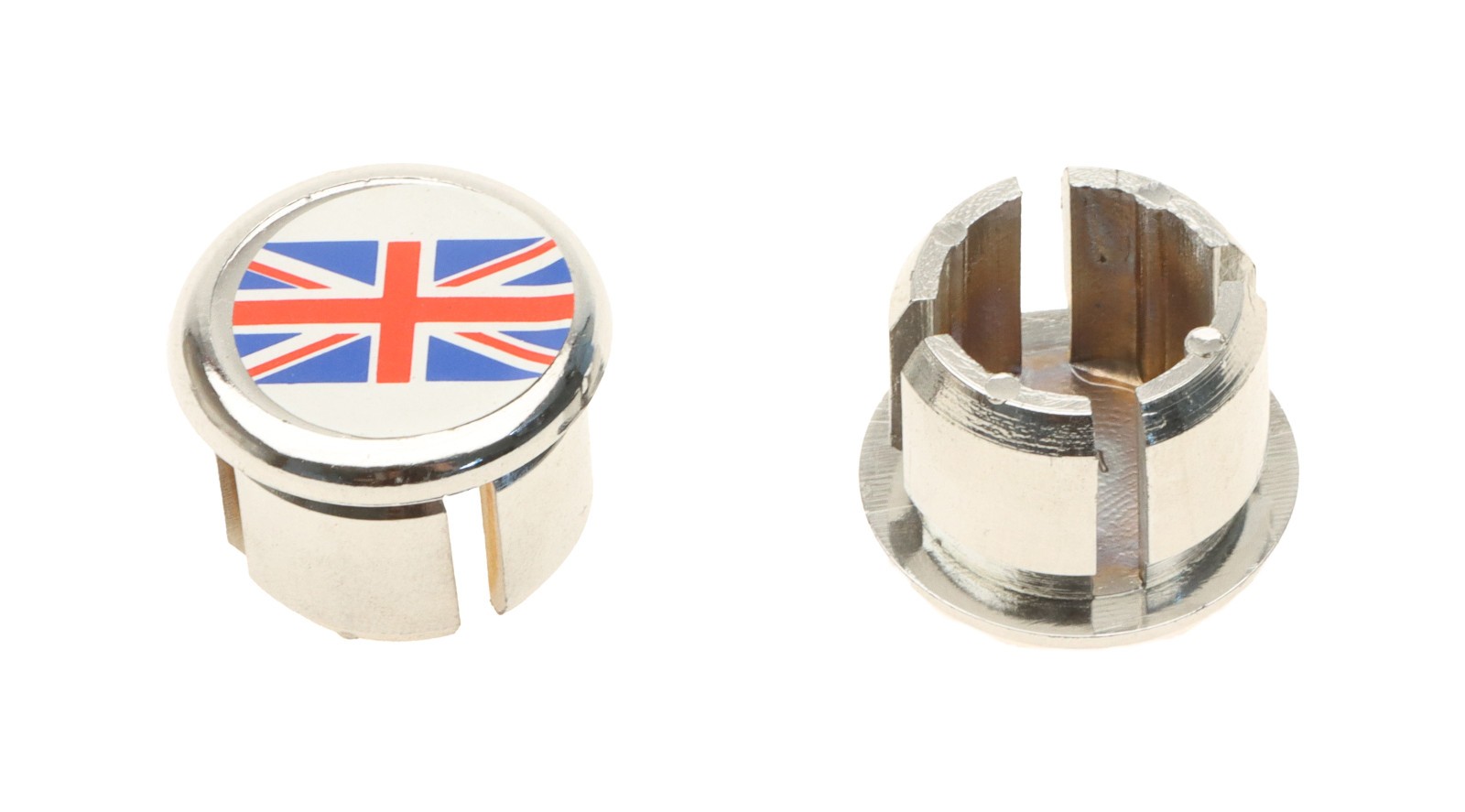CicloLinea British Flag Handlebar End Plugs PAIR 80’s Original Vintage NEW NOS