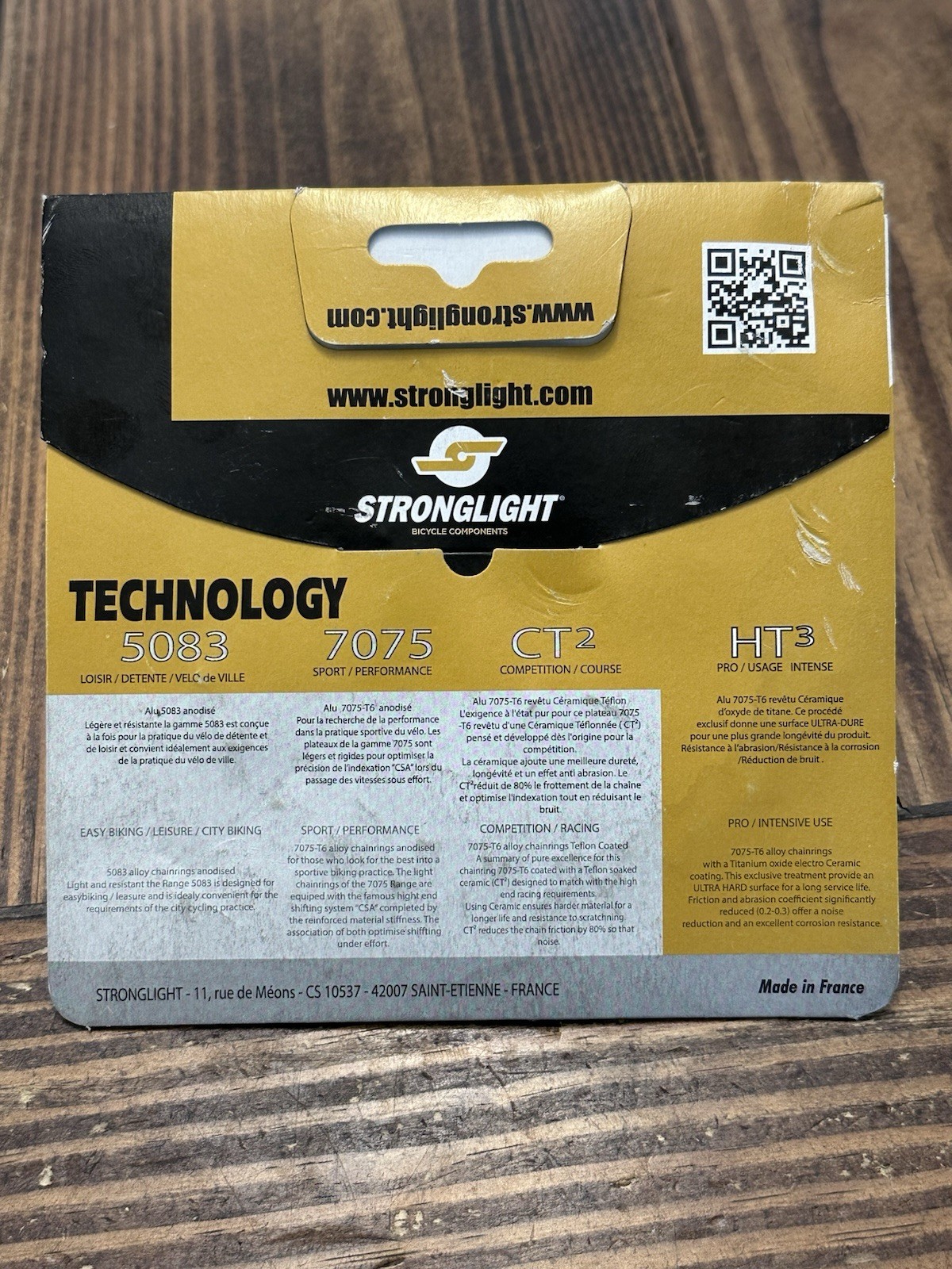 Stronglight HT3 Chainring for XTR M980 2×10 64mm 28D/T