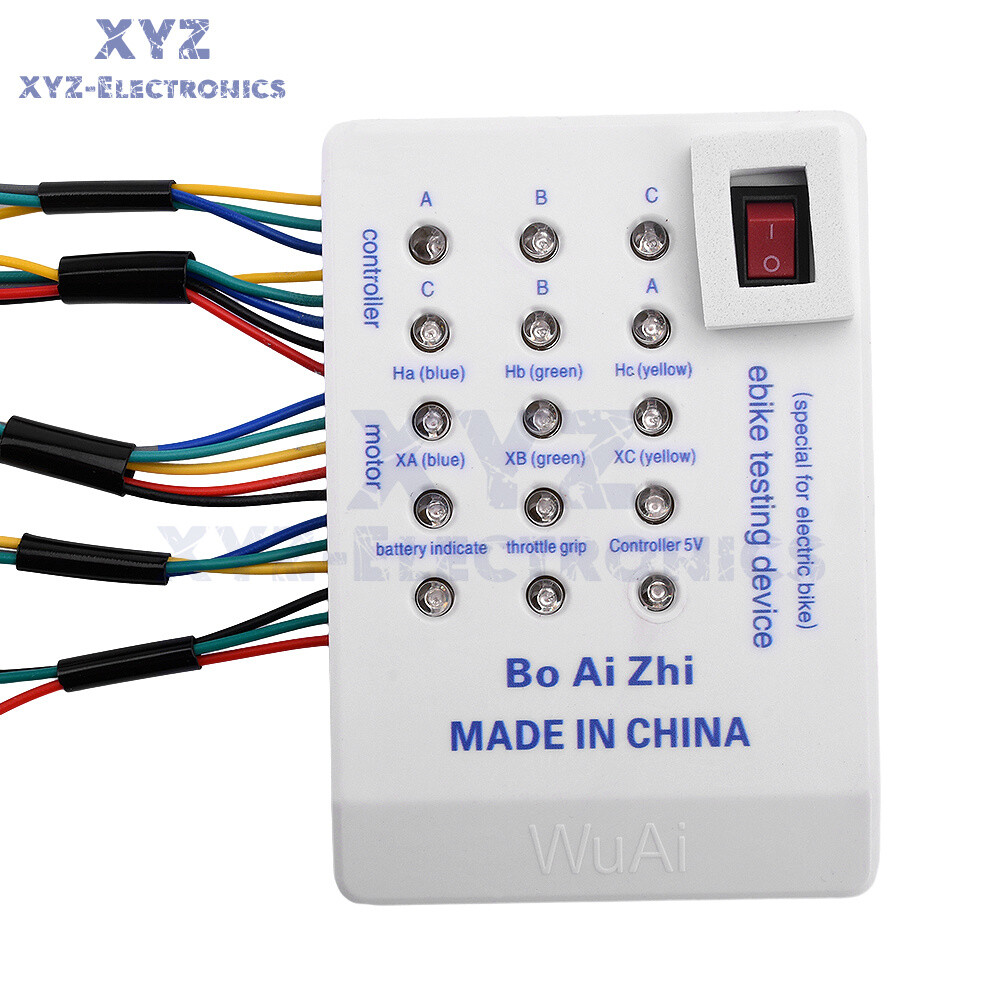 24-72V Brushless Motor Tester Ebike Testing Device Electric Hall Tester Detector