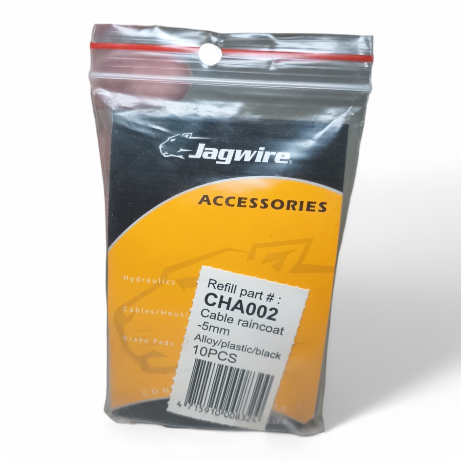 Jagwire Cable Raincoat for Brake Cable 5mm Black Alloy 10pcs