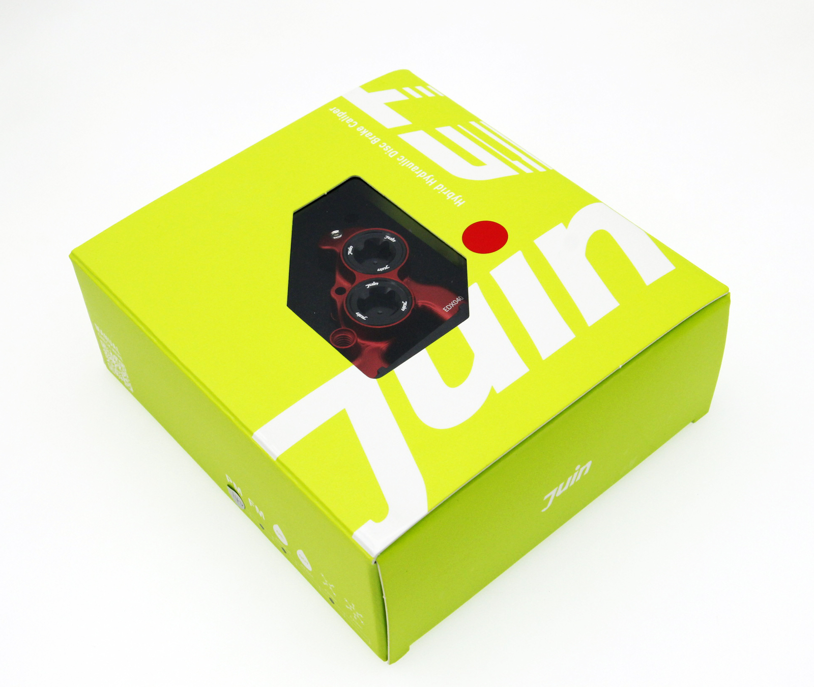 Red Juin Tech ETF 4-Piston Flat Mount Brakes For Shimano Mineral Oil 160mm Set