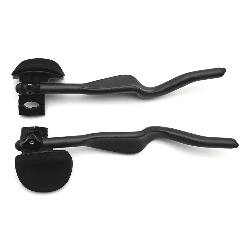Carbon Fiber Bike TT Rest Handlebars 430mm 35 Degree Trial Triathlon Handlebar