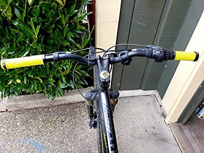 Mountain Bike Grips,Double Lock on Locking Bicycle Handlebar Grips for Black