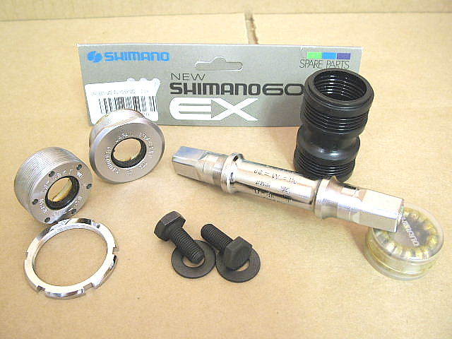 New-Old-Stock Shimano 600EX «Cup-n-Cone» Bottom Bracket…68x116mm