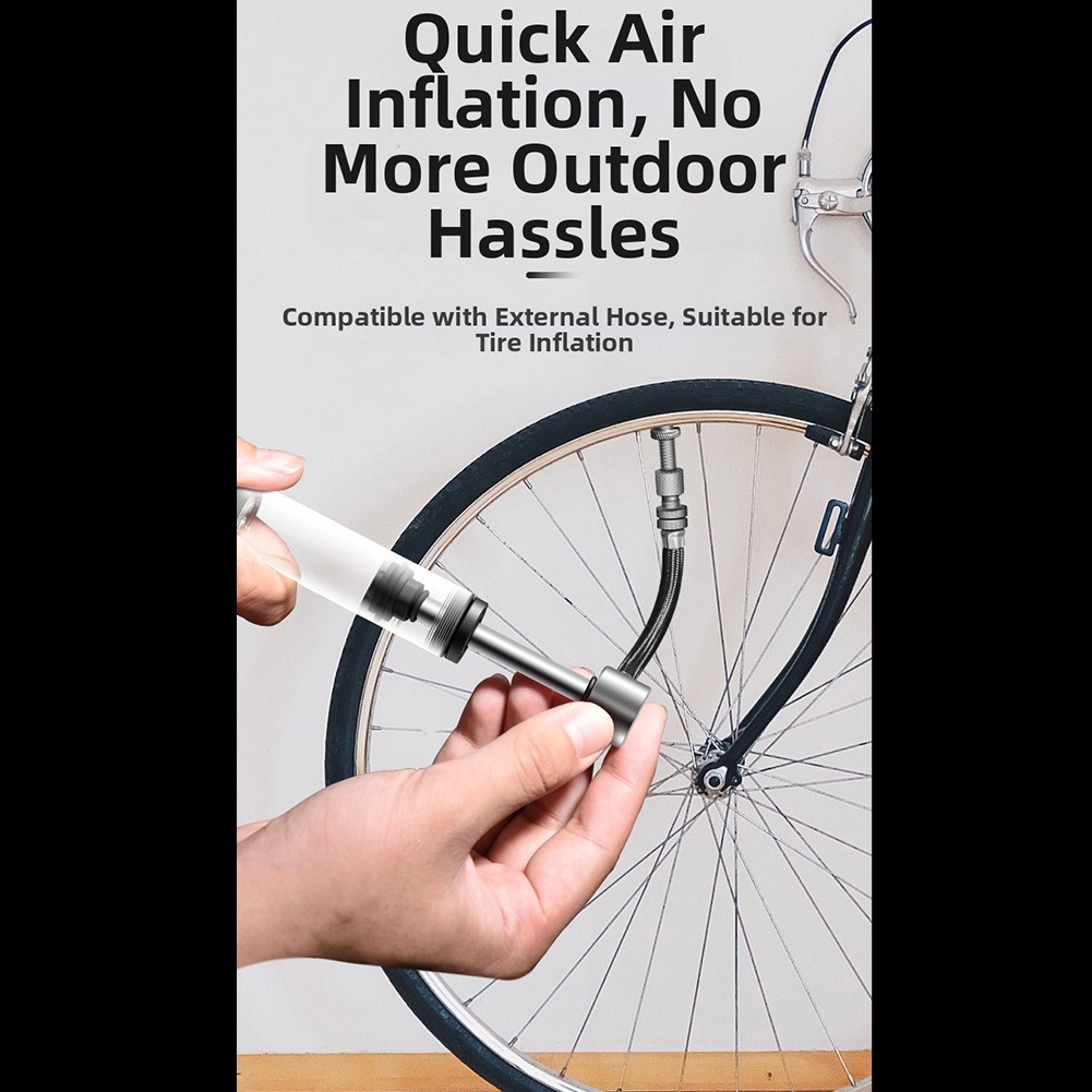 Miniature Portable Bike Pump High Pressure with Ball Needle for Road Bikes