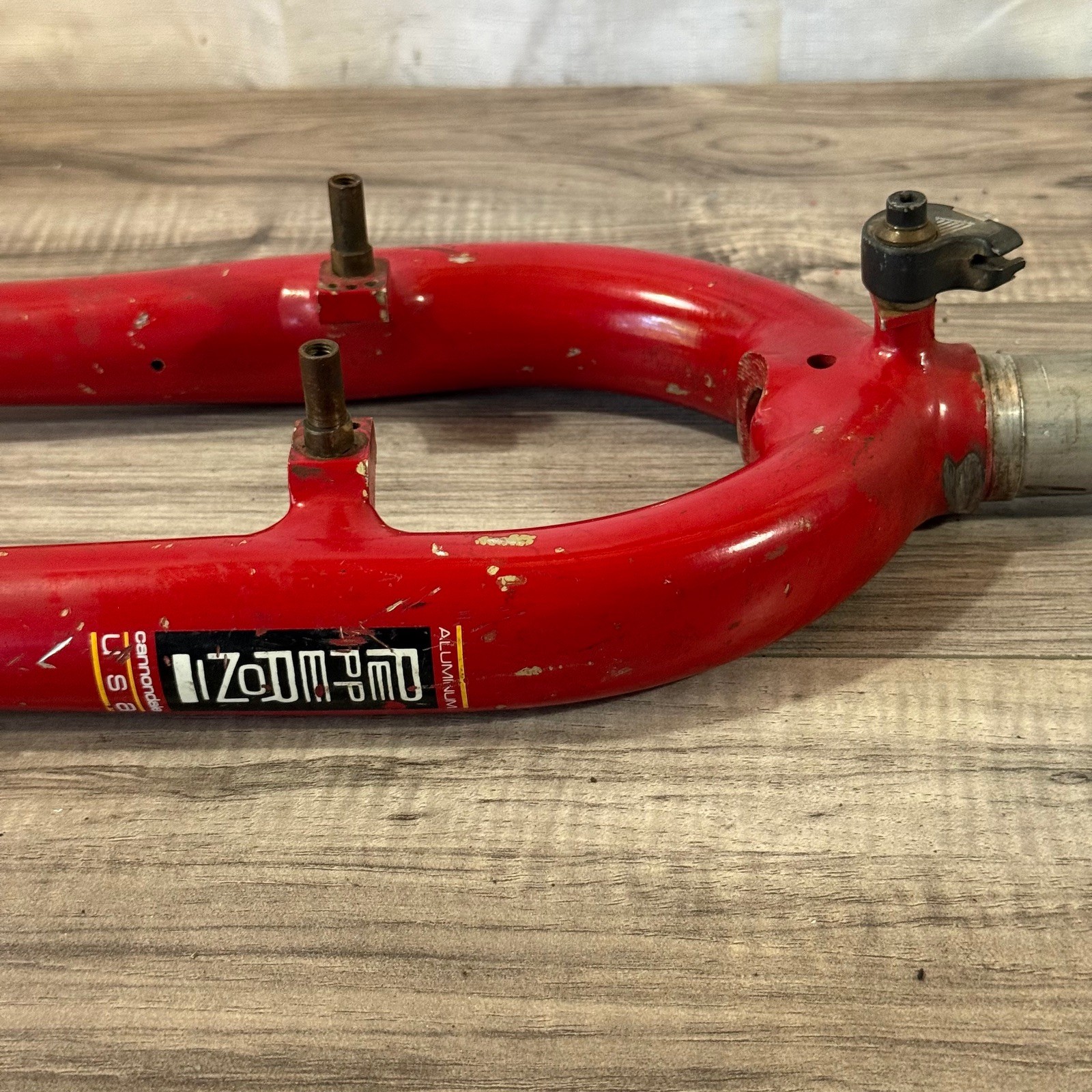 Vintage Cannondale Pepperoni 1 1/4 Threaded Steel Steerer Red 137mm 26
