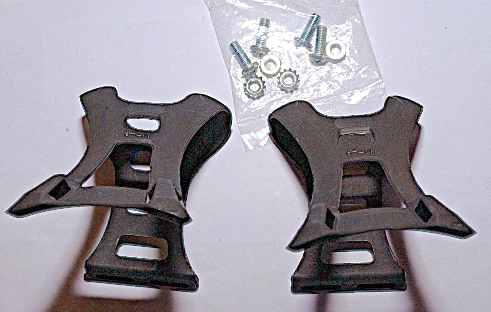 Bike-Street MT-3 Road Mountain Bicycle Pedal TOE CLIPS, Plastic, & 7cm Toe Depth