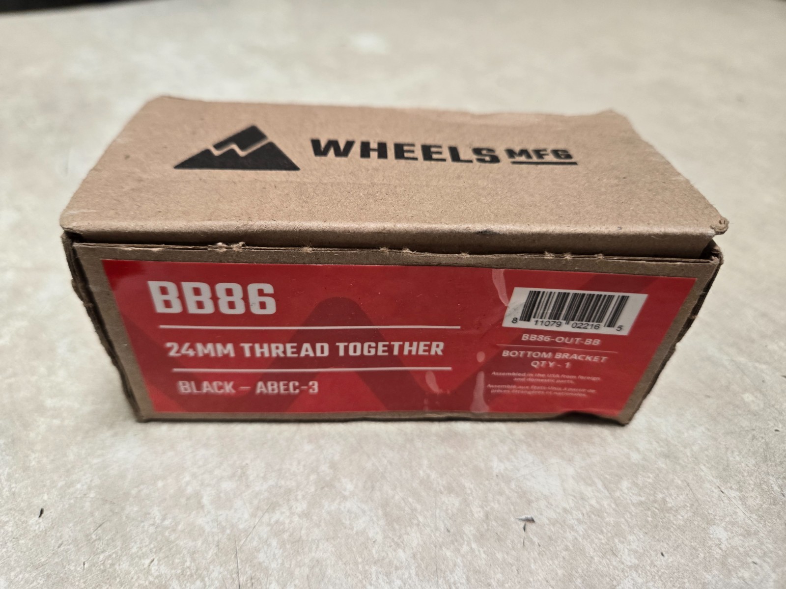 Wheels Manufacturing BB86 Bottom Bracket Bb Set Wob Bb86 Shi Bk Thread Together