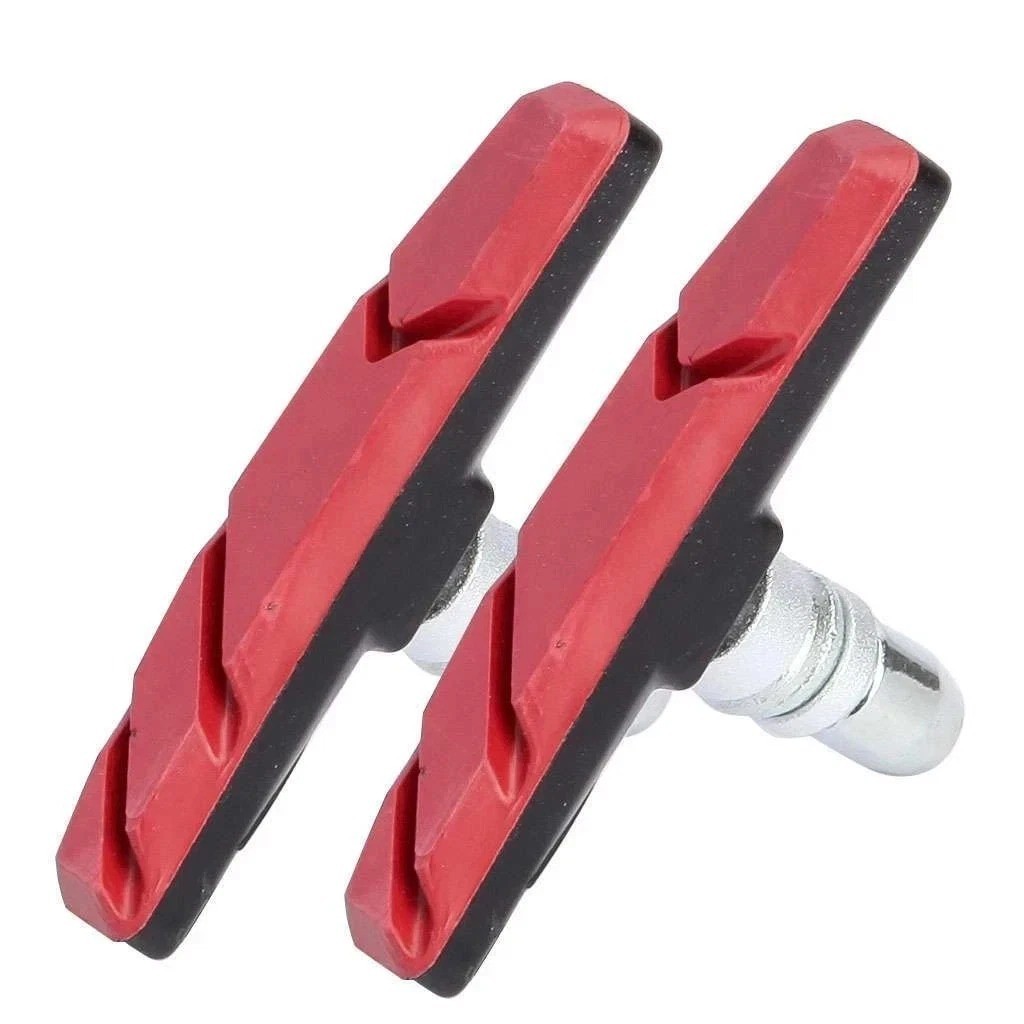 2/4/6PCS Mountain Bike BMX V Brake Blocks Rubber Bicycle Break Pad Shoes 3 Color