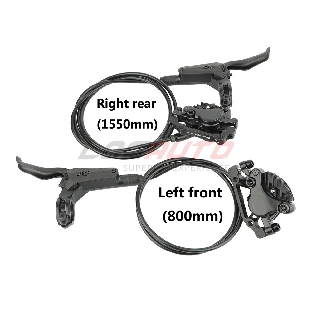 For XT M8000 Hydraulic Disc Front Rear Brake Set Lever Caliper 800mm/1550mm Bike