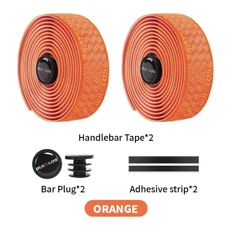 2pcs Road Bike Handlebar Tape Anti-Slip Waterproof PU EVA Wrap Set – NEW