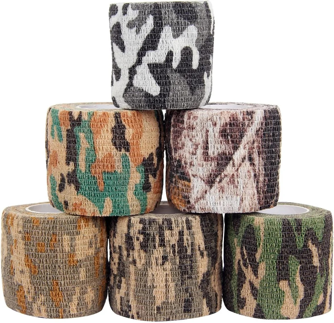 Gun Grip Tape, 6 Pack 2 Inch x 5 Yards Goon Tactical Tape for Guns, Handgun, Pis