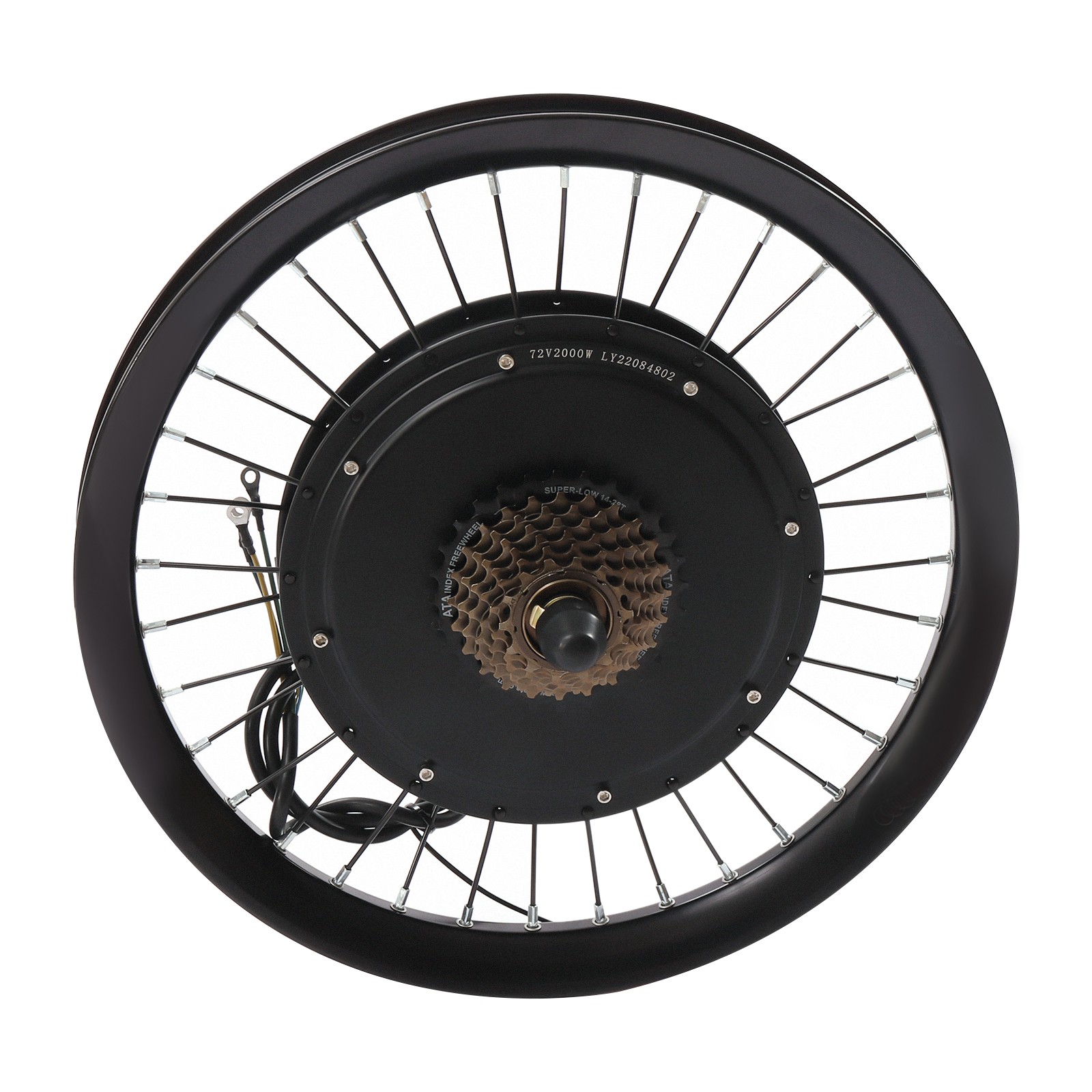 20 Inch Electric Bicycle Rear Wheel Hub Motor E-Bike Conversion Kit 2000W 560rpm