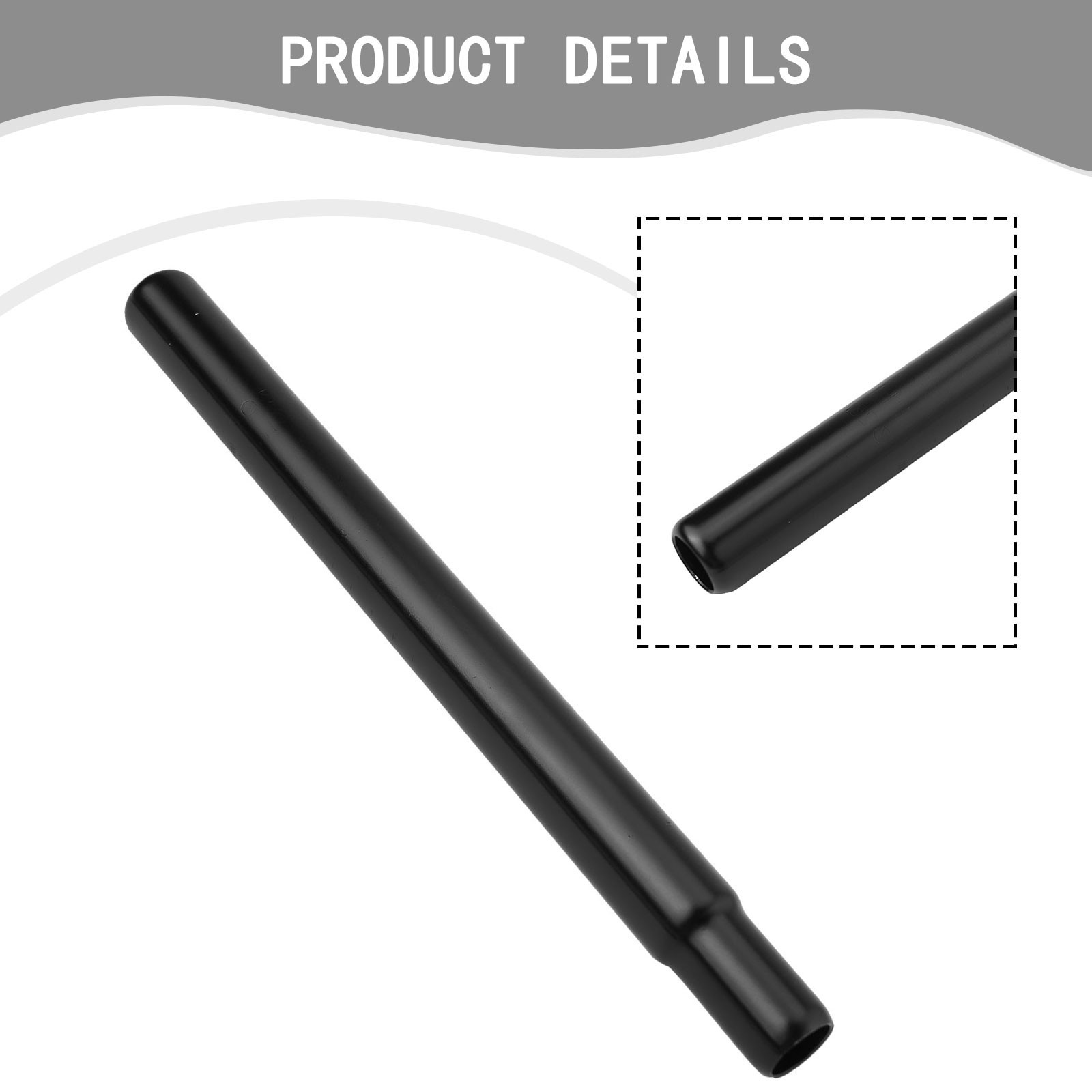 High Hardness Carbon Steel Bike Seatpost Adjustable Softness Fine Workmanship