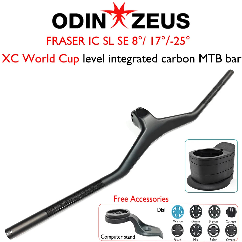 All Carbon Fiber XC/off-road Mountain Bike Rising Handlebars 8/17/25 Degrees