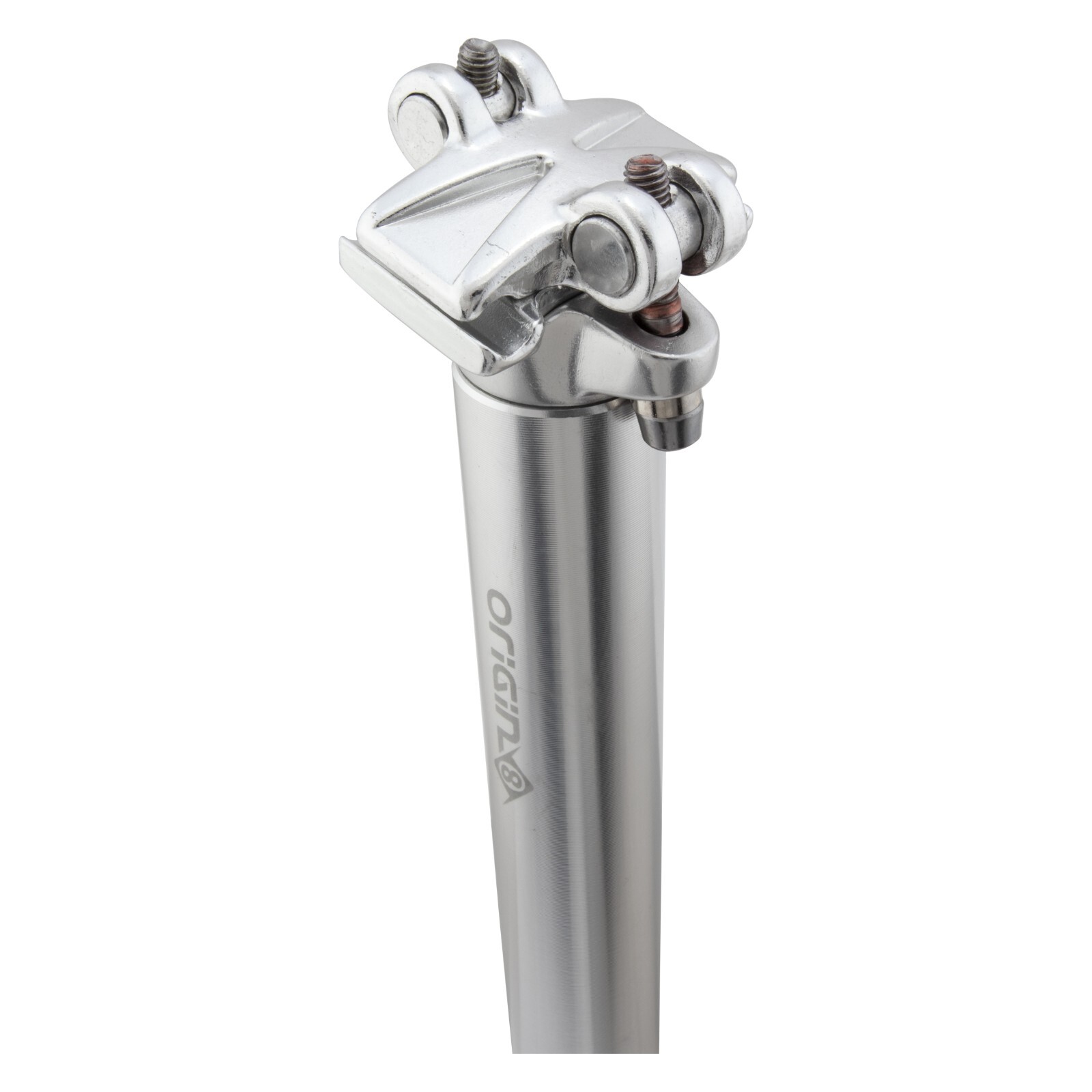 SEATPOST Origin8 P-FIT Alloy sizes 25.4 and 26.8 400mm Silver