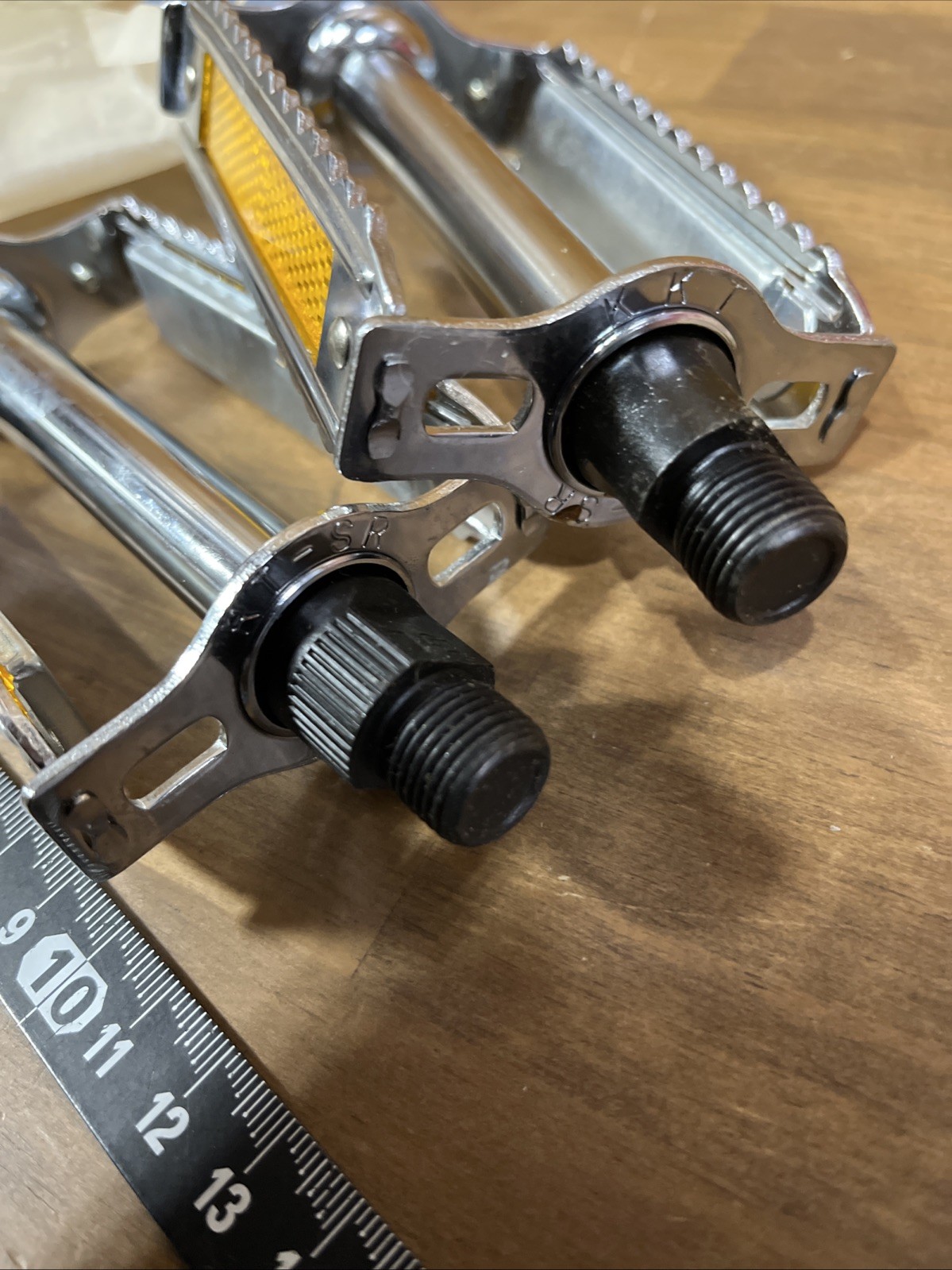 Vintage Steel KKT NOS Pedals 9/16 in Very nice condition Bicycle JAPAN Cateye