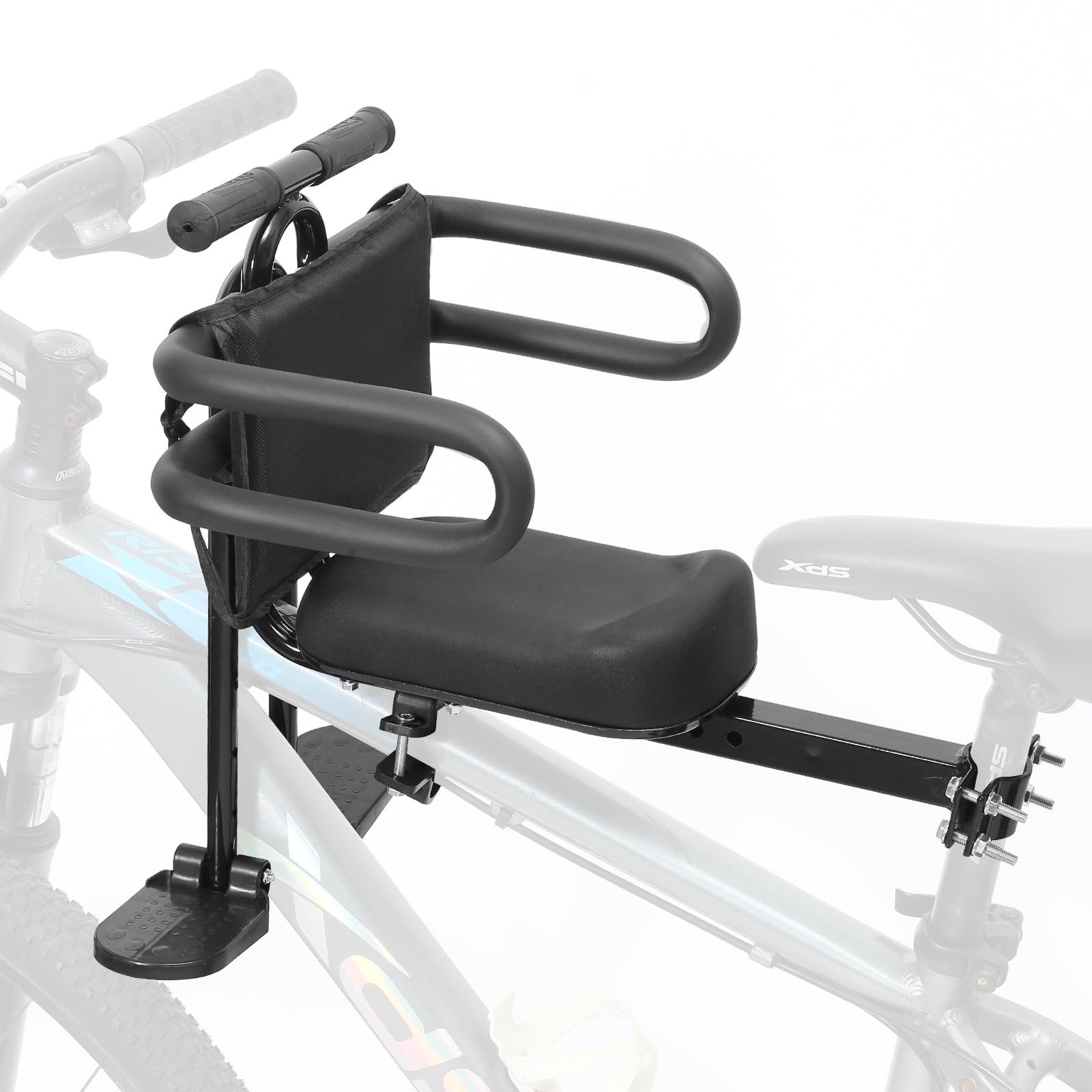 Kids Bike Seat Front Mounted and Handlebar Child Bike Seat Detachable Front M…