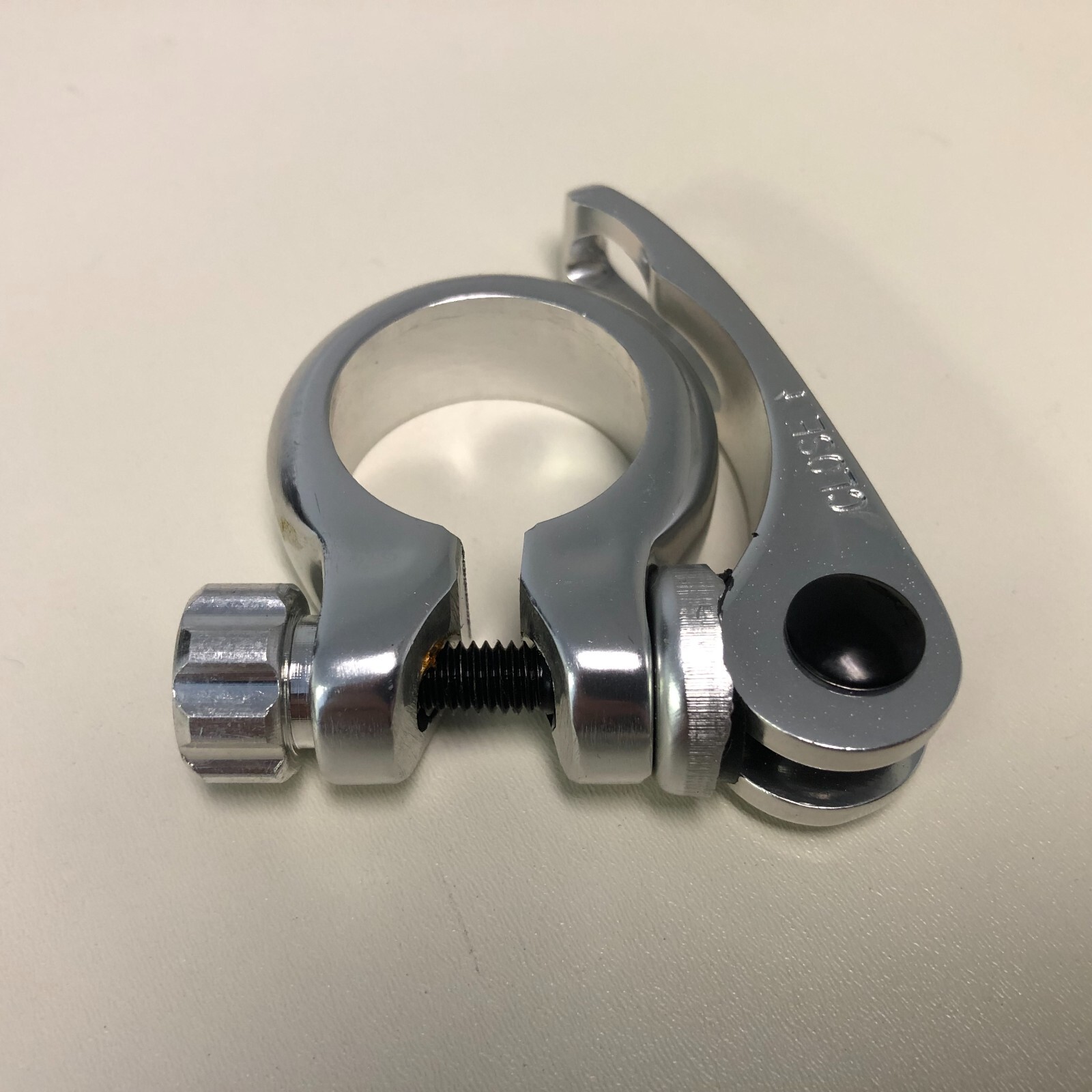 New Kalloy Alloy Bicycle Seat Post Clamp With Quick Release Silver