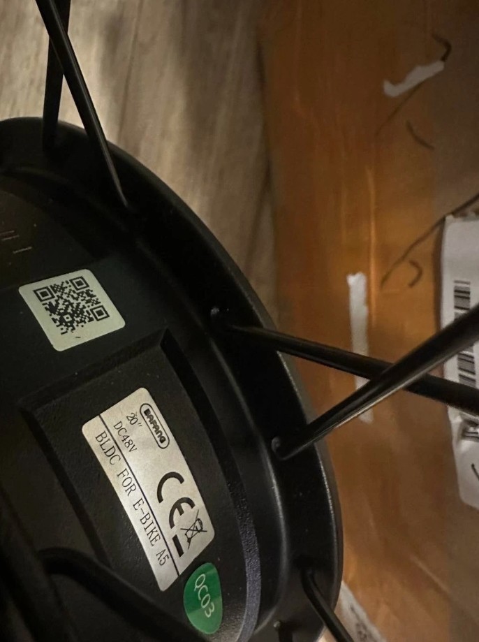 48v 500watt 20in ebike assembly