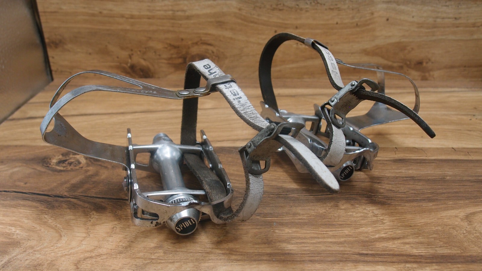 flat platform pedals Spidel Maillard made in France 1982 road bike 9/16 in