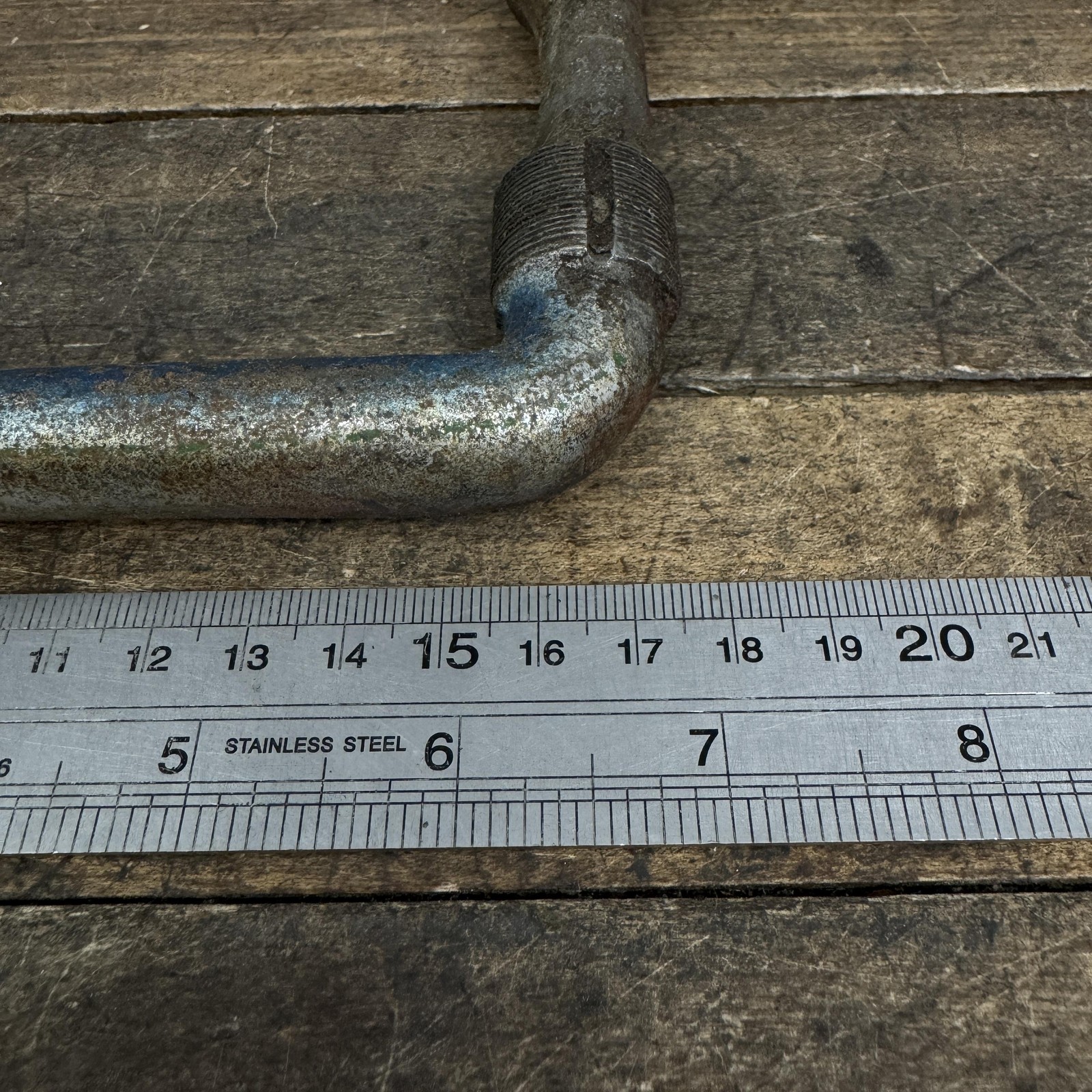 Vintage Dogleg Crank 41 36 Rough Threads Cruiser Bike Prewar Repair