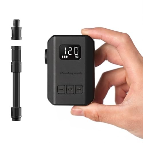 Mini Electric Bike Pump AS260PRO 120PSI Portable Bicycle Pump with Gauge & Gauge