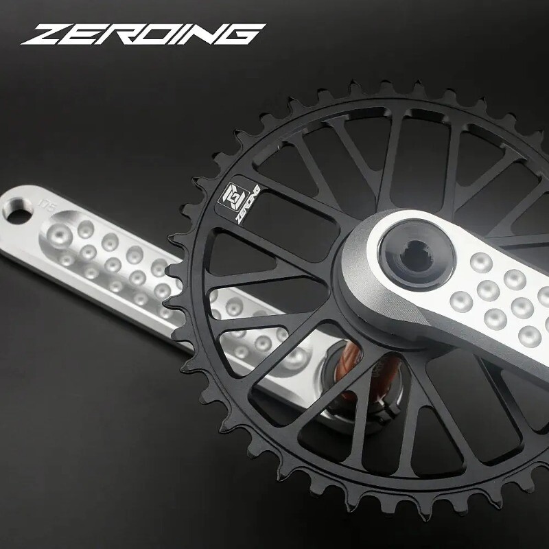 165/170/175mm Gravel Road Folding Bicycle Crankset with Single Chainring 40-46T