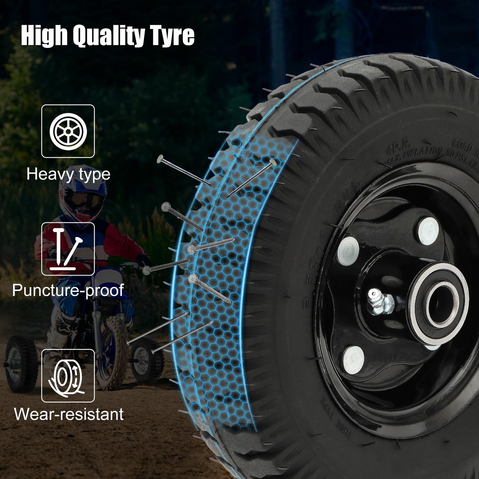 Dirt Bike Training Wheels for CRF50, PW50 & MX125 | Compatible with honda CRF…