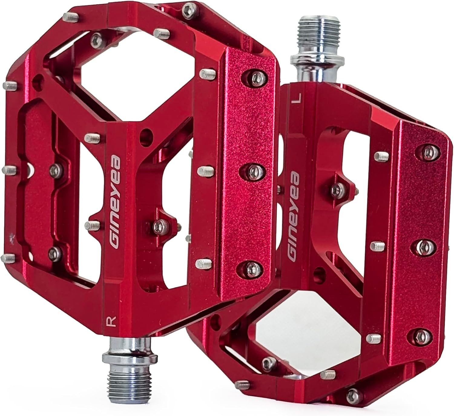 Mountain Bike Pedals, Aluminum Alloy Flat Platform, 9/16″ Sealed Bearing, Lightw
